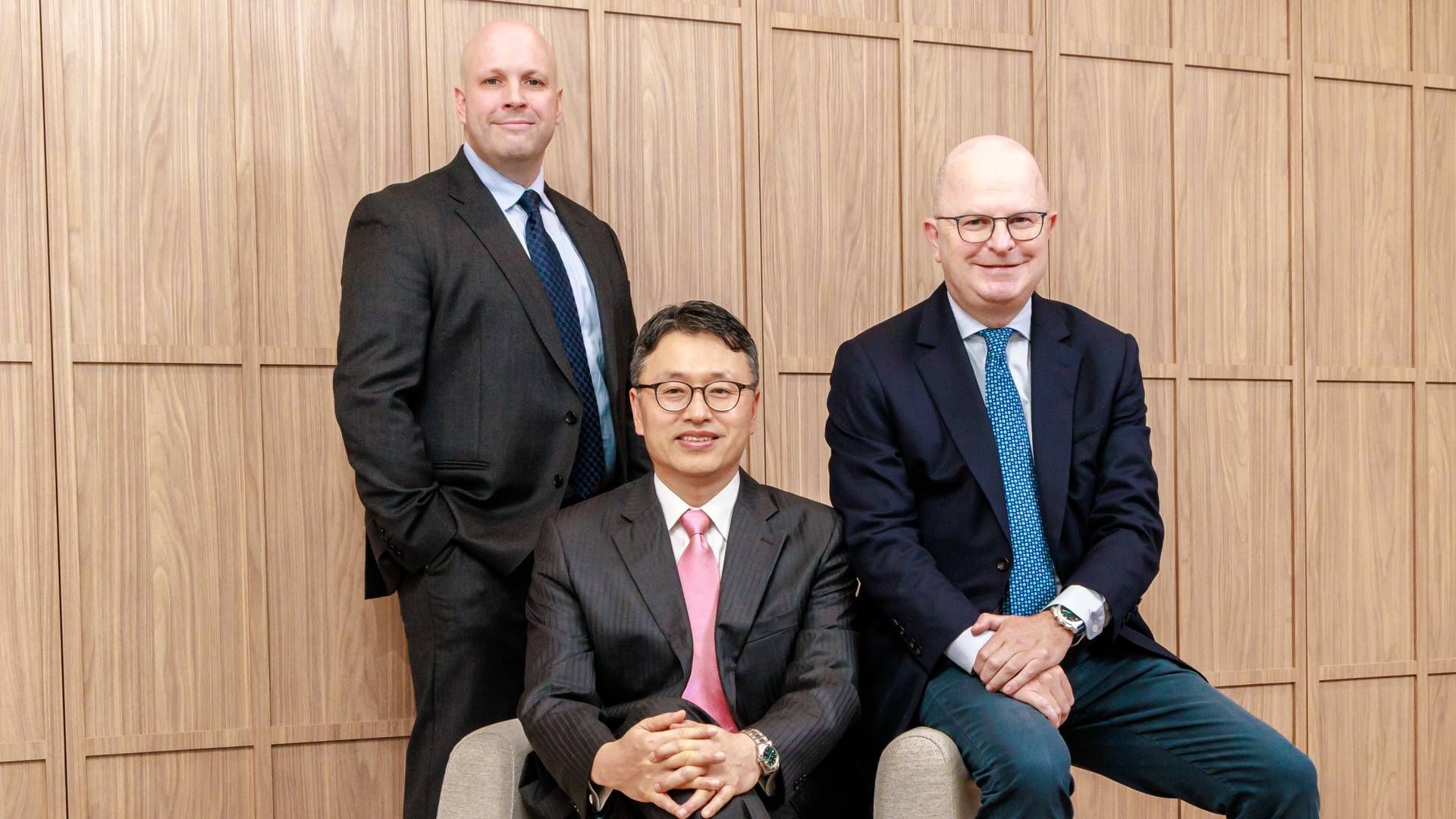 NorthStandard's COO Asia Pacific, James Moran, Claims Director Shang Doe Shim, and Head of Asia Pacific David Roberts. | Photo: Northstandard