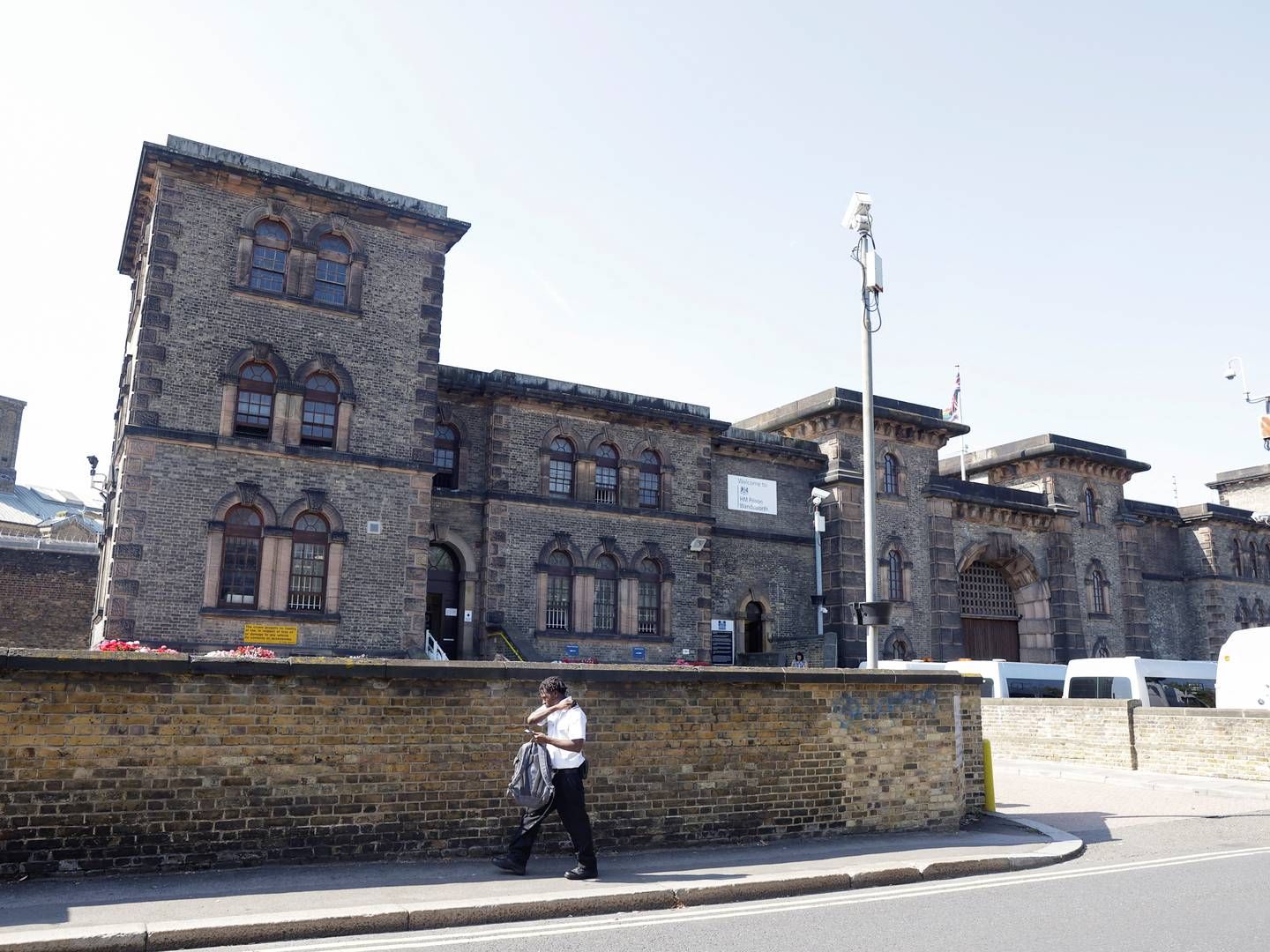 Fængsler i Wales og England får kritik af advokater. Her Wandsworth fængsel i London. | Foto: Anna Gordon/Reuters/Ritzau Scanpix