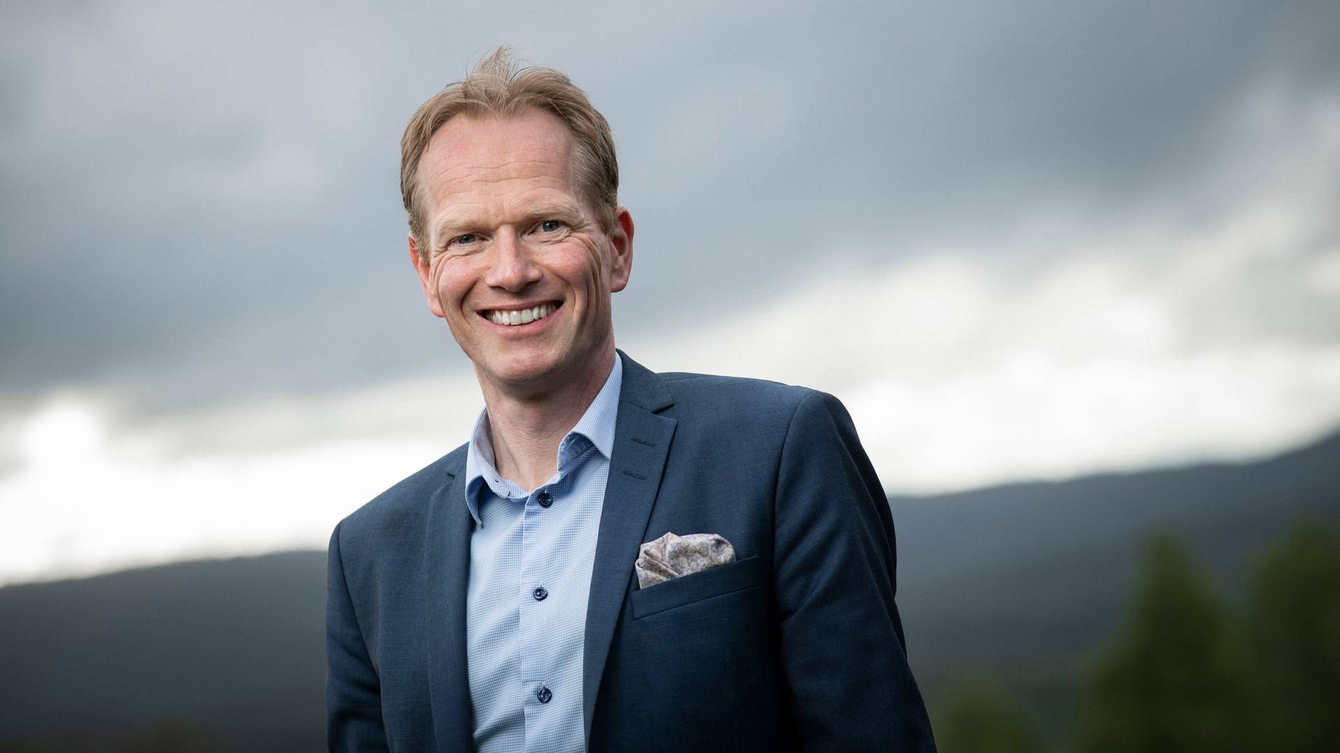 FOREBYGGING: Konsernsjef i Gjensidige, Geir Holmgren, er opptatt av å forebygge ekstremvær-skader etter et 2023 som var preget av vær og vind. | Foto: Gjensidige / Pr