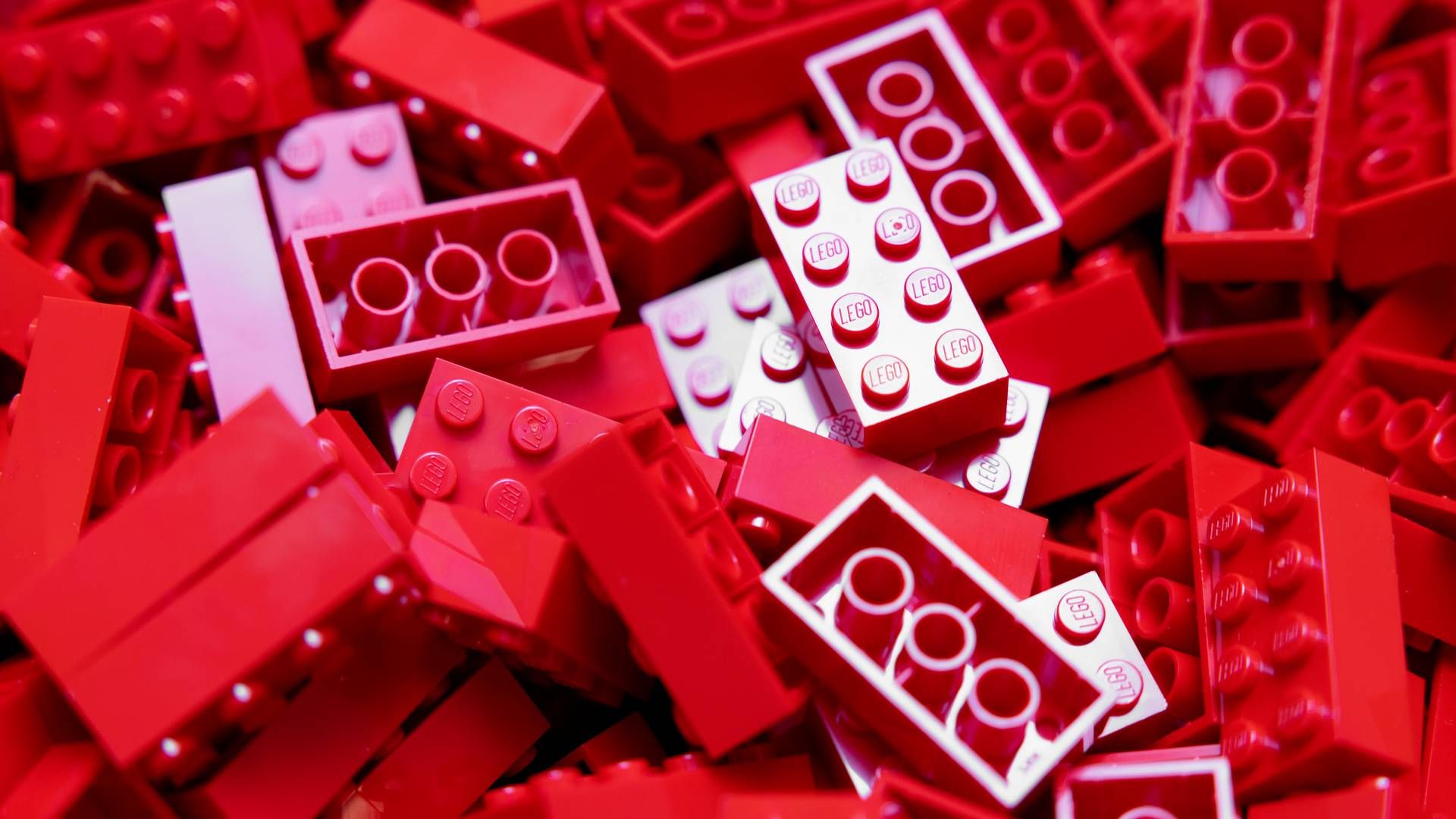 Den omtalte legoklods, som nyder designbeskyttelse, er en tyndklodsmed fire knopper på midten. | Foto: Thomas Borberg