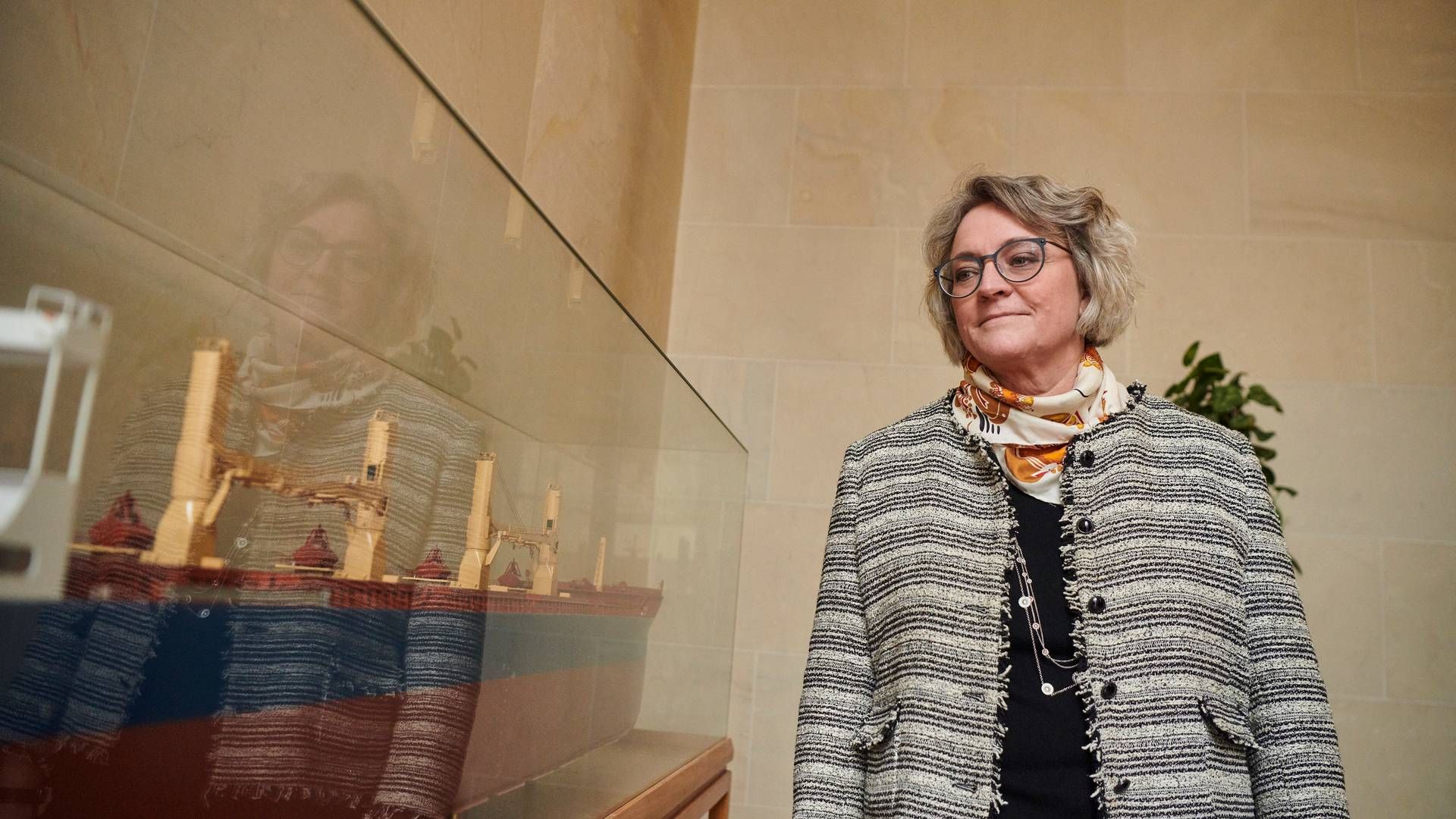 ”Det danske flag signalerer fortsat kvalitet og ordentlige forhold ombord. Men der skal ikke herske tvivl om, at konkurrencen fra andre dygtige og ambitiøse søfartsnationer er benhård,” siger Anne H. Steffensen, adm. direktør i Danske Rederier. | Foto: Pr / Danske Rederier