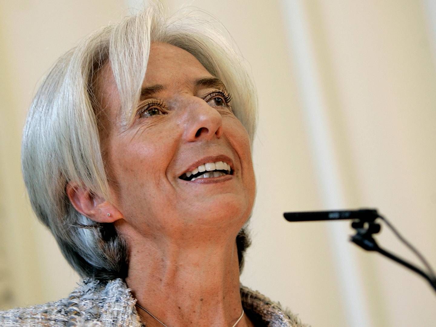 ECB-chef Christine Lagarde fastslog, at renten vil blive sat ned i år, men sagde ikke noget om hvornår. | Foto: Finn Frandsen