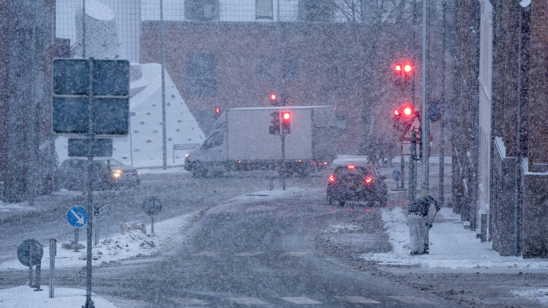 Kraftig snevejr har ramt Østjylland i de seneste uger | Foto: Bo Amstrup