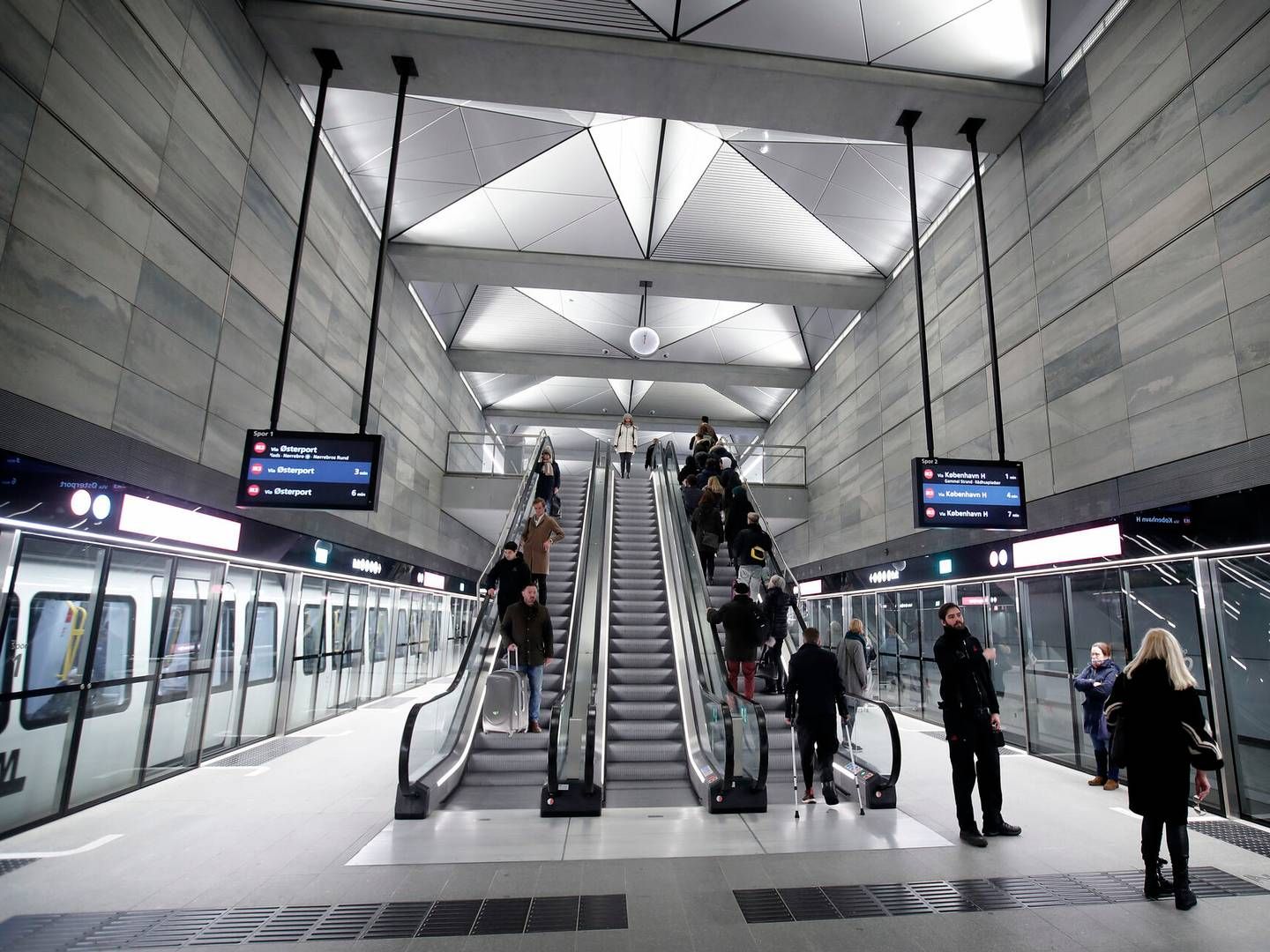 Cityringen i den københavnske metro, der ifølge selskabet bag forventer 168 mio. passagerer i 2026. | Foto: Jens Dresling/Ritzau Scanpix
