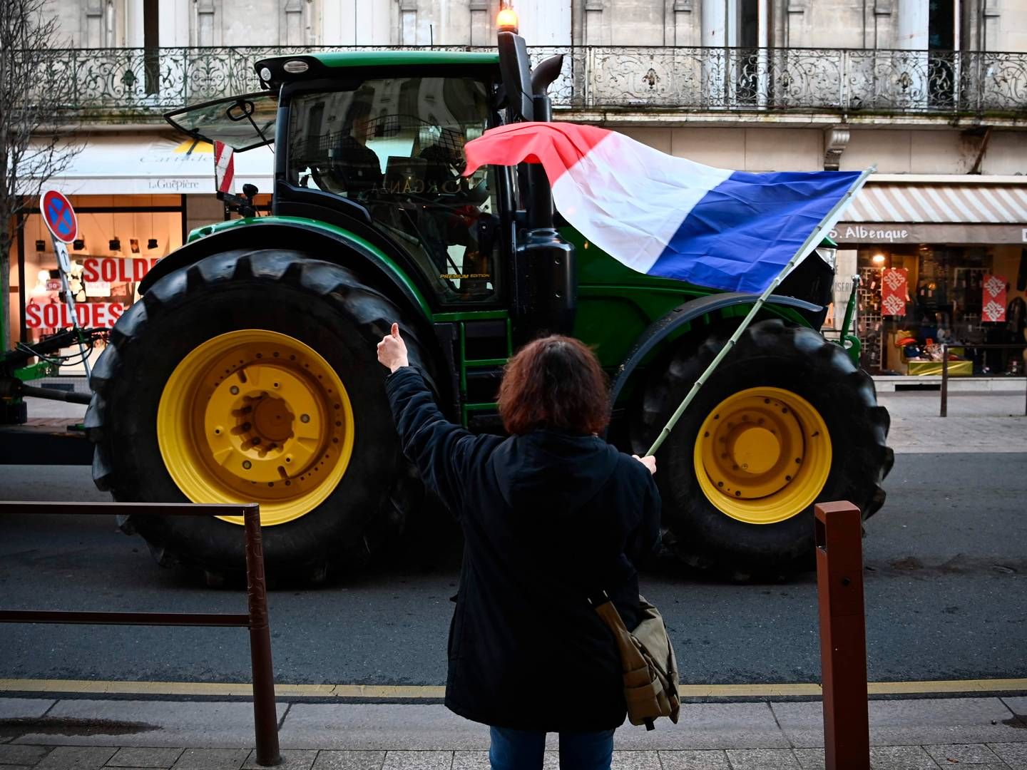 Frankrig har været ramt af protester fra utilfredse landmænd. | Foto: Christophe Archambault/AFP/Ritzau Scanpix