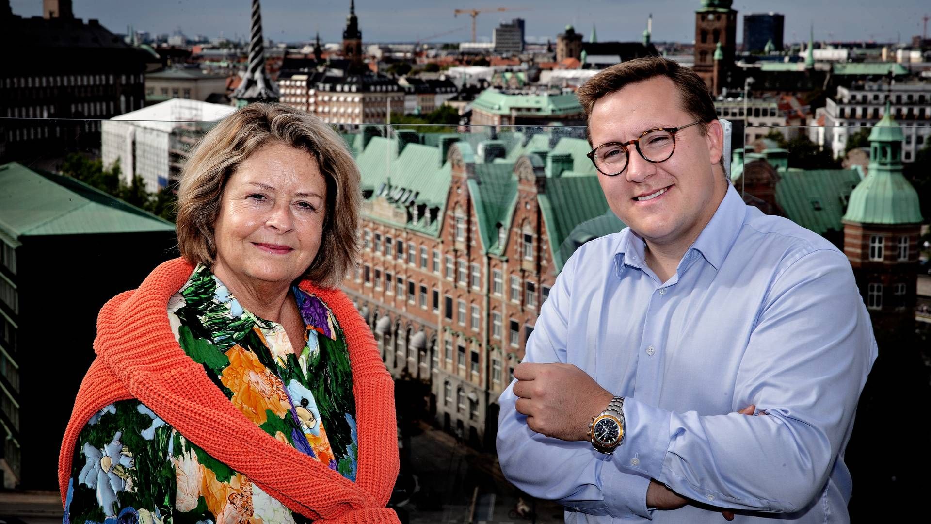 Bergur Løkke Rasmussen (th) og Stine Bosse er Moderaternes spidskandidater til 2024's EP-valg. | Foto: Martin Lehmann/Ritzau Scanpix