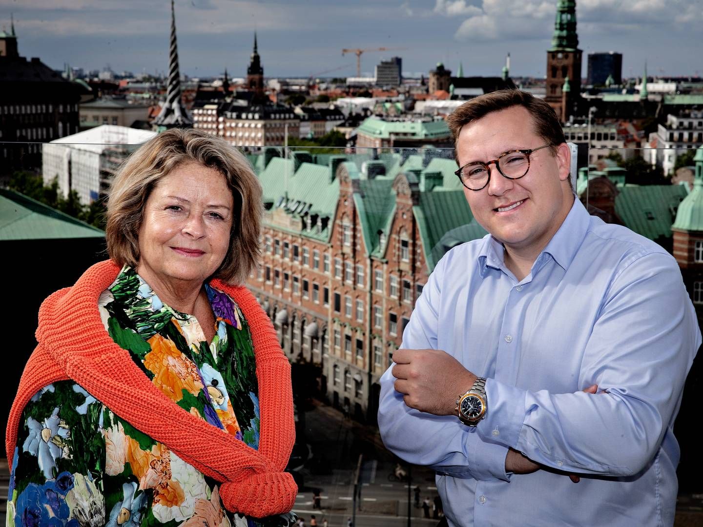 Bergur Løkke Rasmussen (th) og Stine Bosse er Moderaternes spidskandidater til 2024's EP-valg. | Foto: Martin Lehmann/Ritzau Scanpix