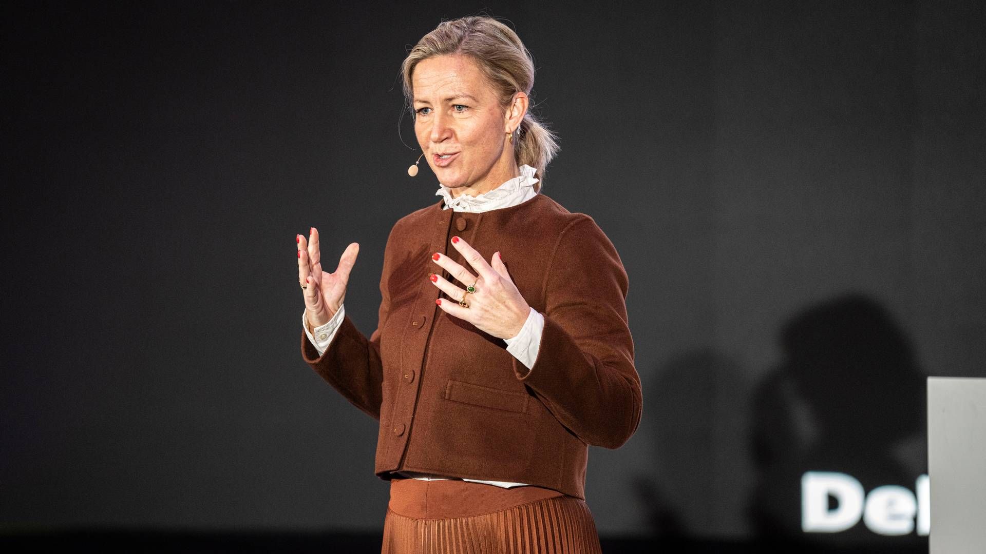 Ambu CEO Britt Meelby Jensen accepting the Women's Board Award in January 2024. | Photo: Thomas Traasdahl