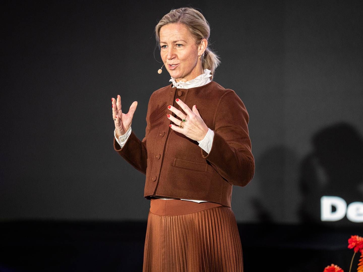 Ambu CEO Britt Meelby Jensen accepting the Women's Board Award in January 2024. | Photo: Thomas Traasdahl