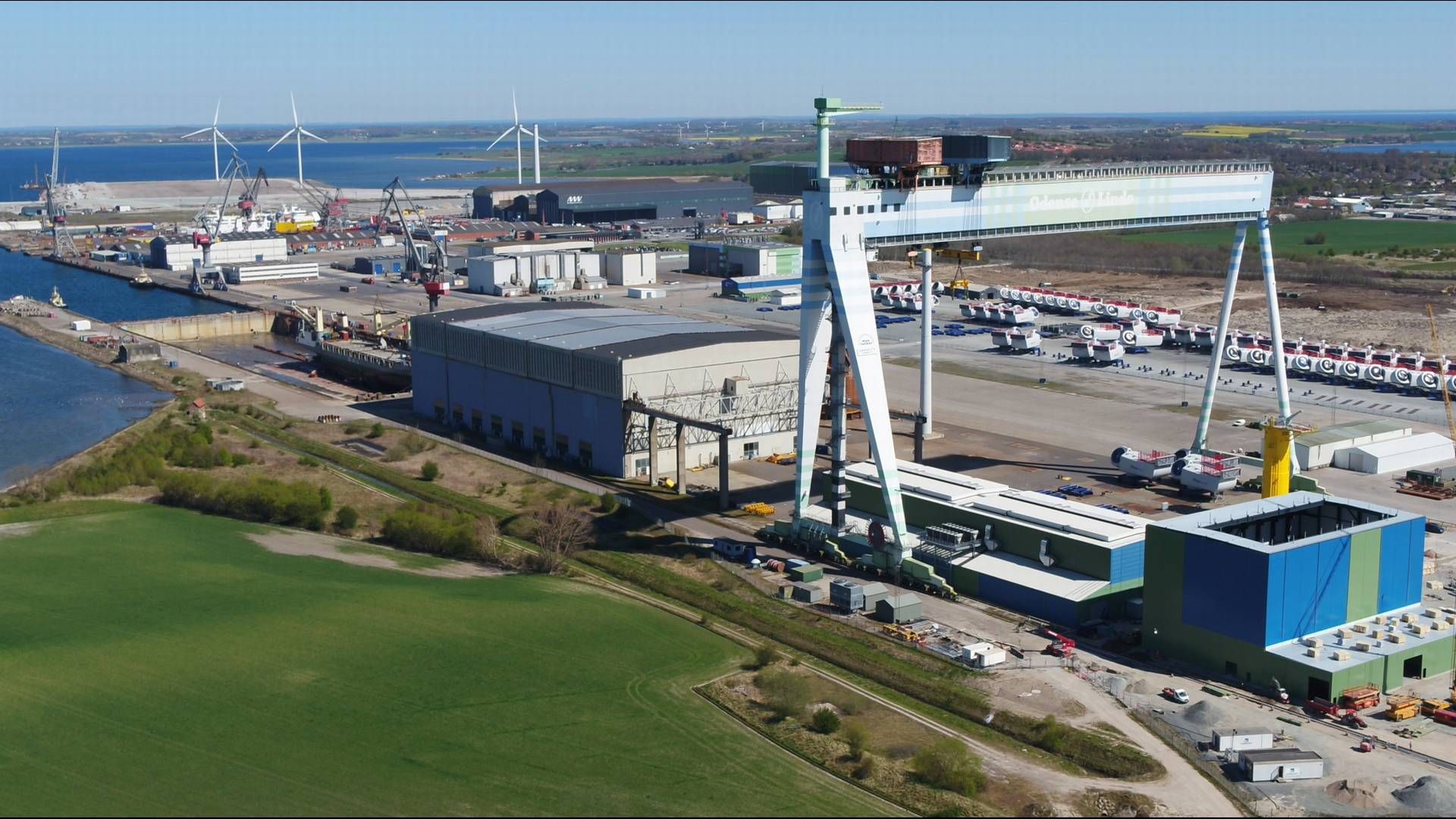 STADIG STØRRE: Lindø Offshore Renewables Centre hører fortsatt fra markedet at det er behov for større testkapasitet til tross for europeiske turbinprodusenters bønn om å stoppe kappløpet mot større turbiner. | Foto: Lindø Port of Odense