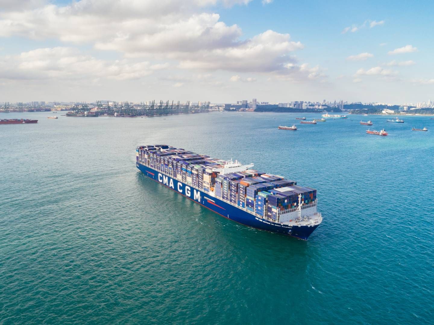 CMA CGM currently has 119 ships that will be able to sail on either green fuels or traditional bunker oil. | Photo: Pr / Cma Cgm