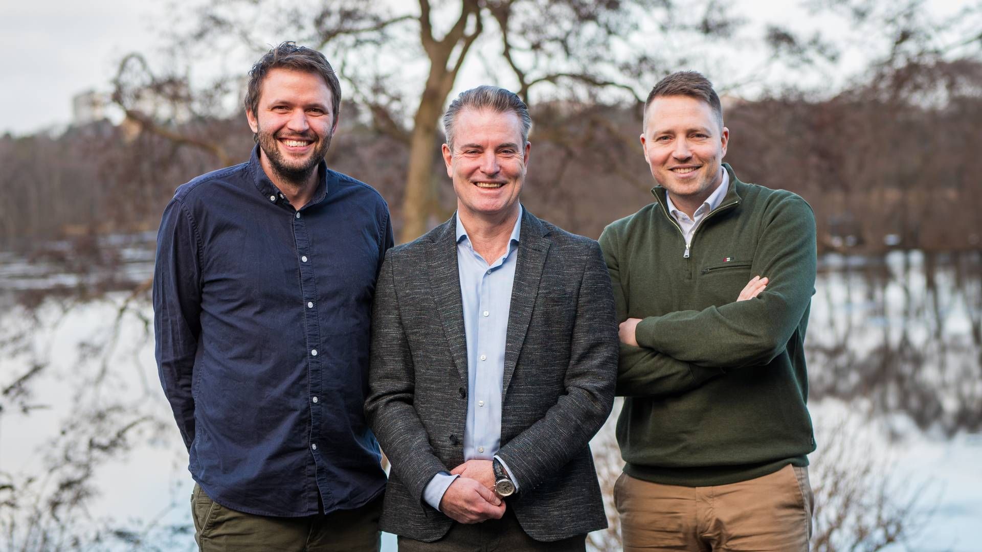 Founders of Ugly Duckling Ventures, Rune Hven-Jensen and Andreas Green-Rasmussen, with Nils Johannesen (center). | Photo: Jacob Overgaard