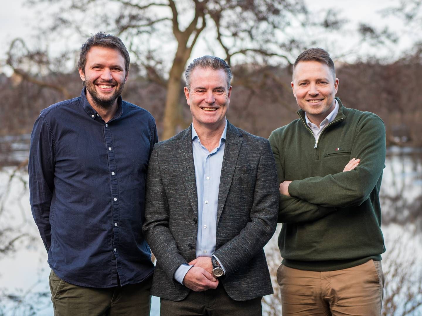 Founders of Ugly Duckling Ventures, Rune Hven-Jensen and Andreas Green-Rasmussen, with Nils Johannesen (center). | Photo: Jacob Overgaard