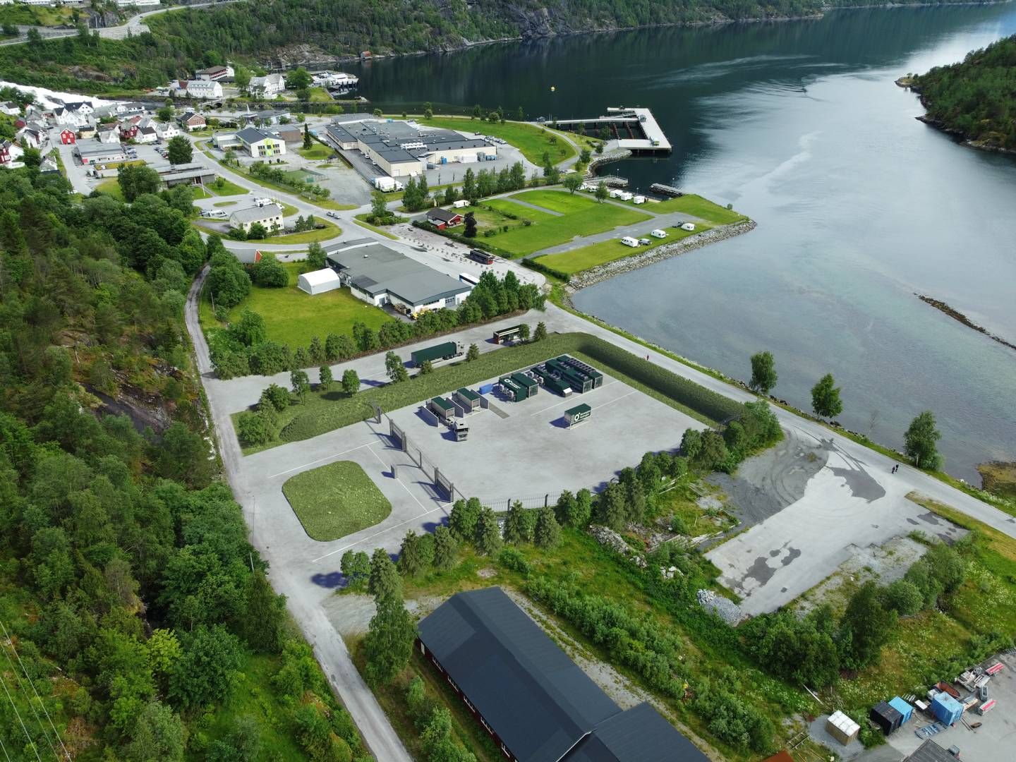 FÅR STØTTE: Hellesylt Hydrogen Hub i Hellesylt. | Foto: Norwegian Hydrogen