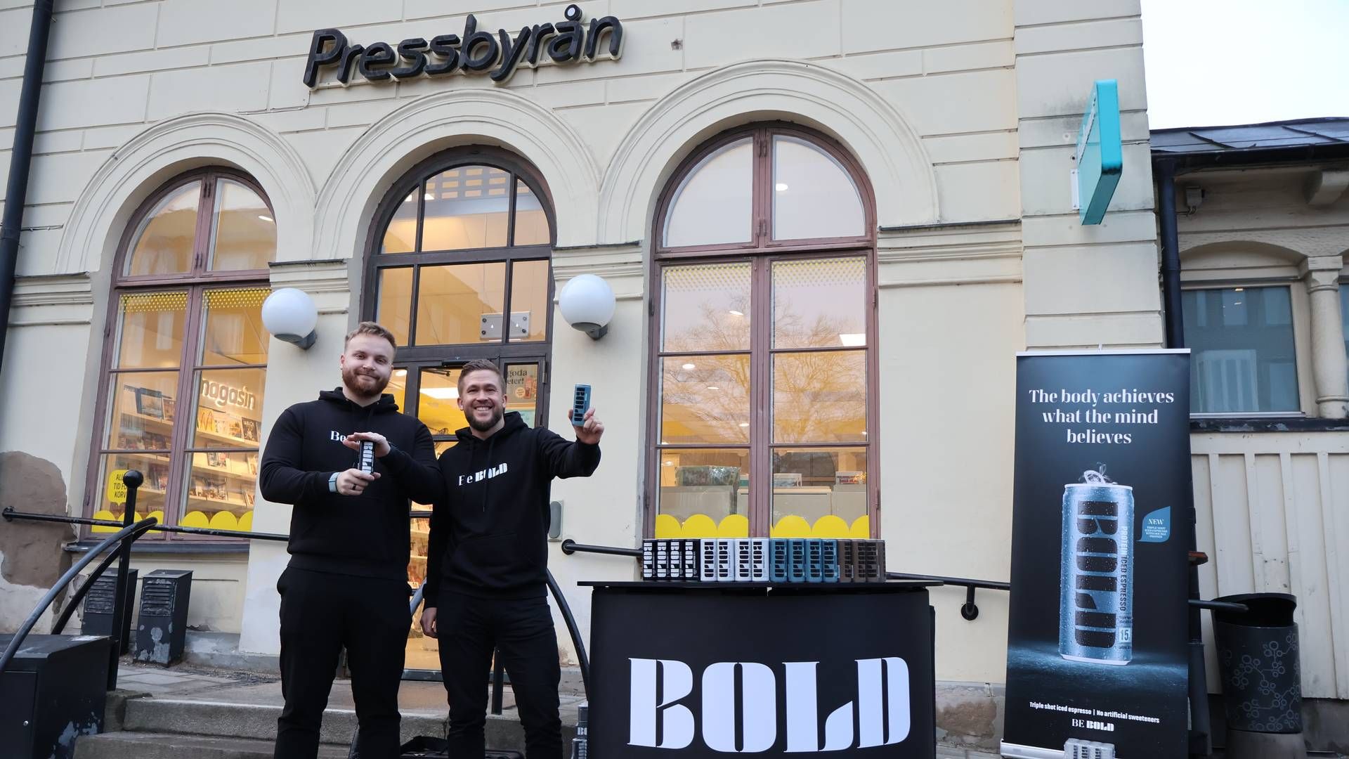 Stifter og adm. direktør, Lasse Søkilde (t.v.) og medejer og marketingdirektør, Emil Von Der Fehr (t.h.). | Foto: Pr Bold Drinks