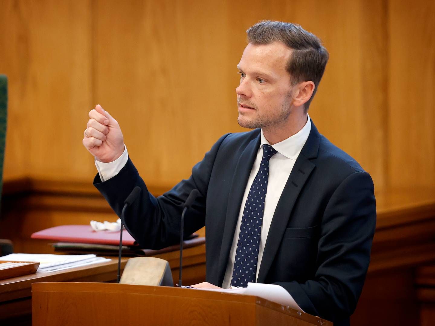 Justitsminister Peter Hummelgaard (S) kvitterede onsdag for, at F&P har leveret et forslag på en ny ejerskiftemodel. | Foto: Jens Dresling