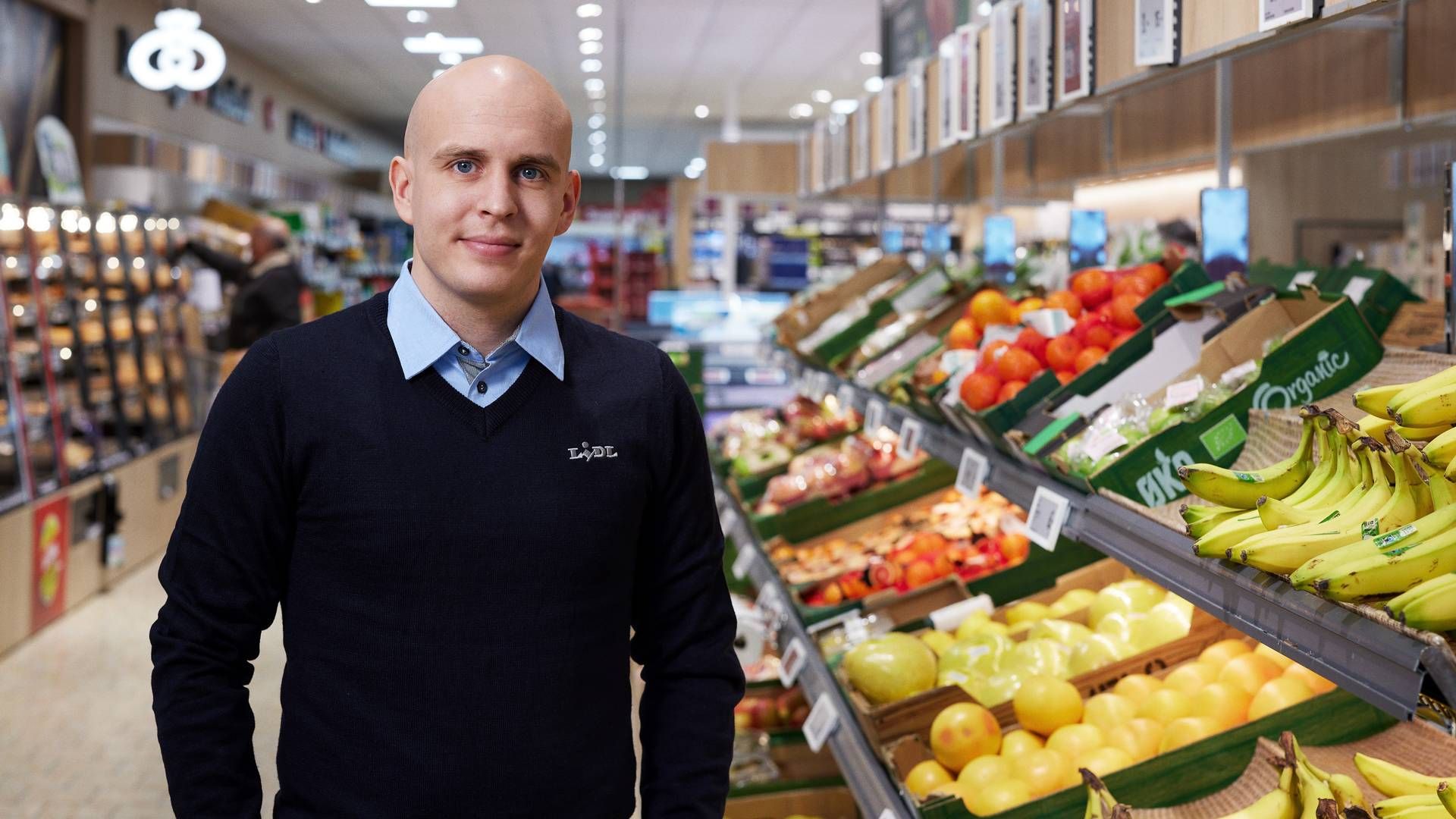 32-årige Martin Thomsen bliver butikschef på Møn. Han har senest bestyret Lidl i Solrød og også vikarieret som butikschef i Lidl Nakskov. | Foto: Lidl/pr