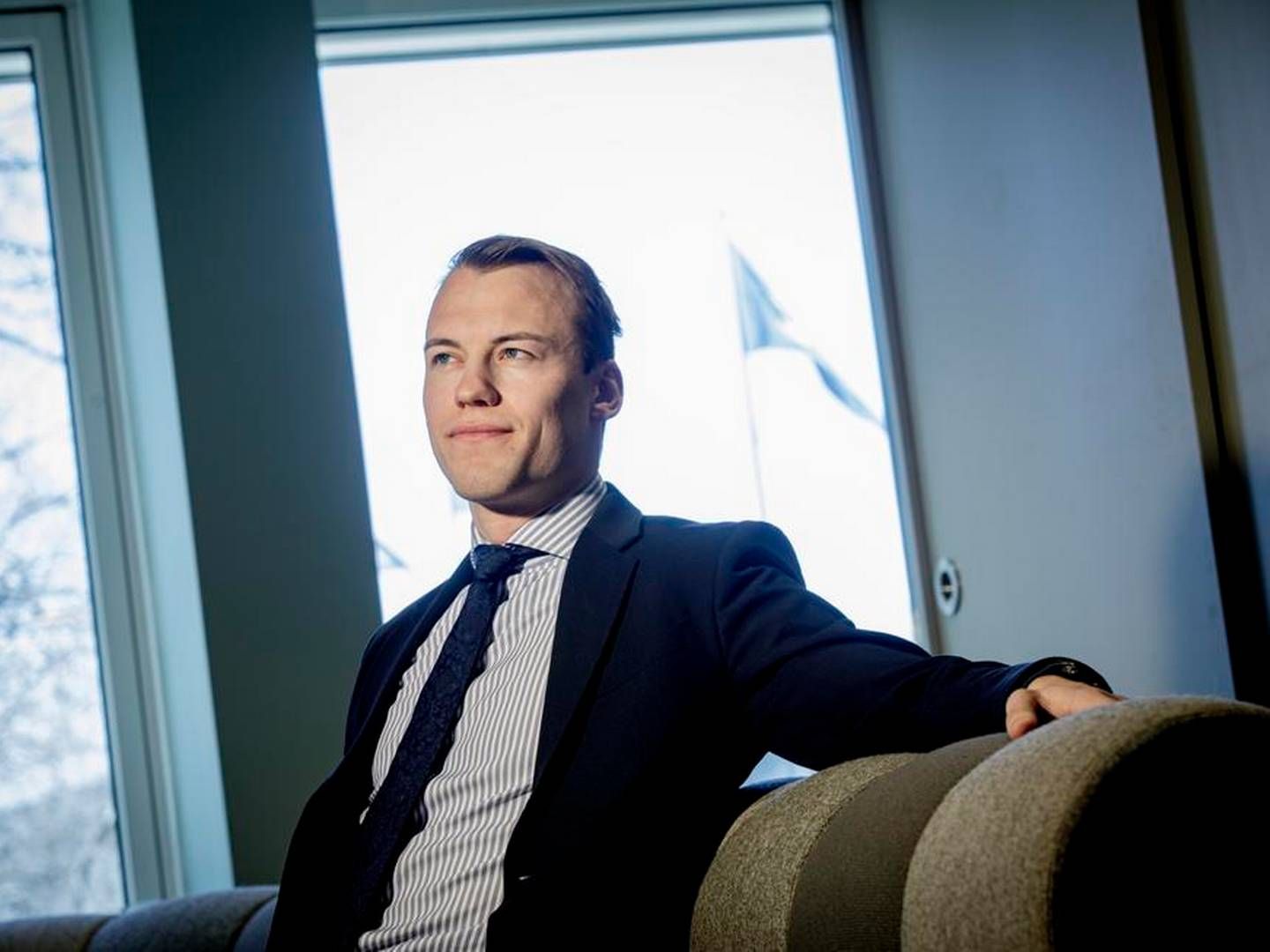 OPPRETTHOLDER KREDITTRATINGER; Christian Nygaard i Sparebank 1 Markets sier at salget bidrar med å redusere gjelden til Entra og på den måten opprettholde gode kredittratinger. | Foto: Thomas Bjørnflaten