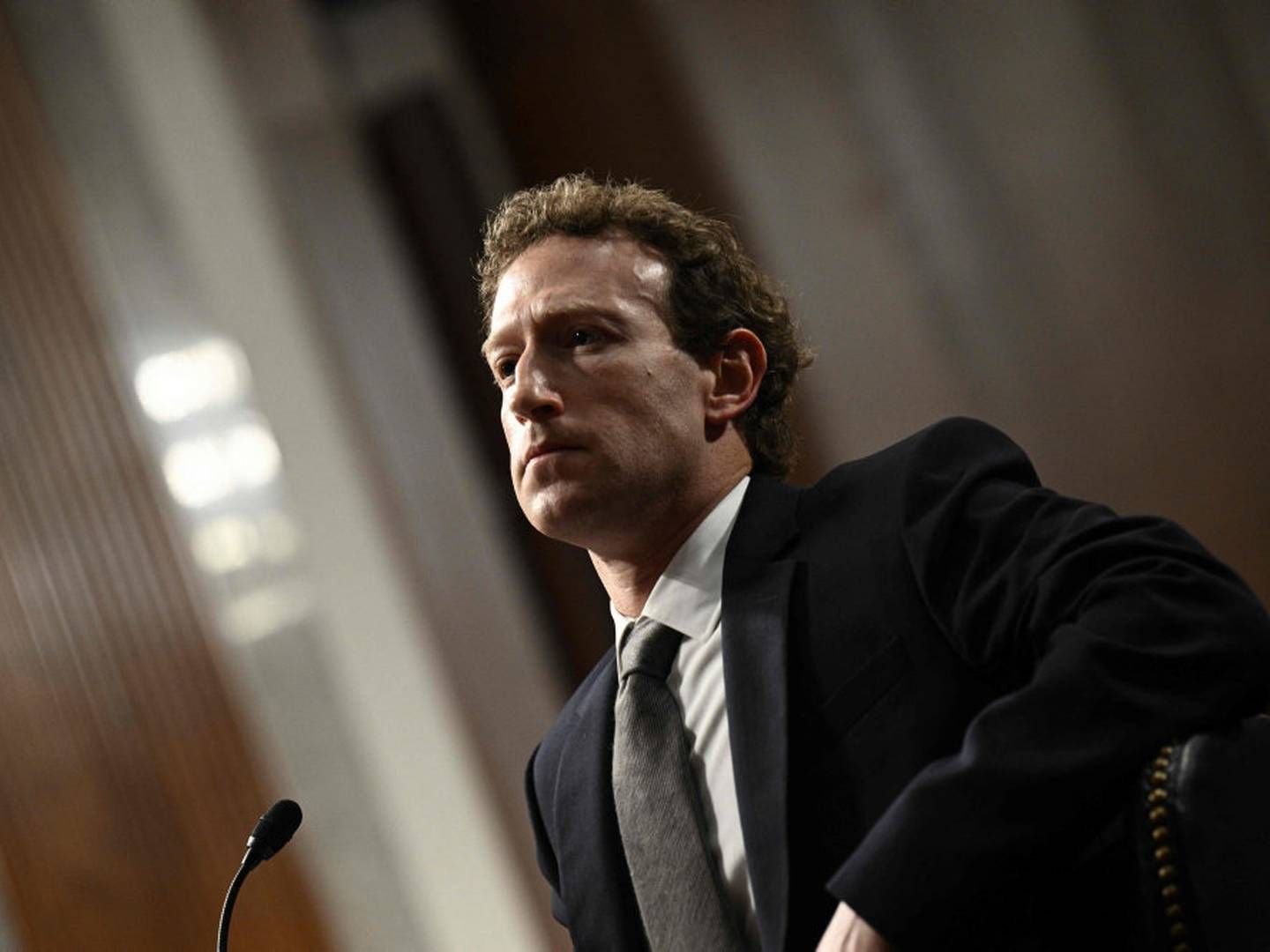 Metas regnskab kommer, lige efter at administrerende direktør Mark Zuckerberg vidnede foran Kongressen i USA. | Foto: Brendan Smialowski/Ritzau Scanpix