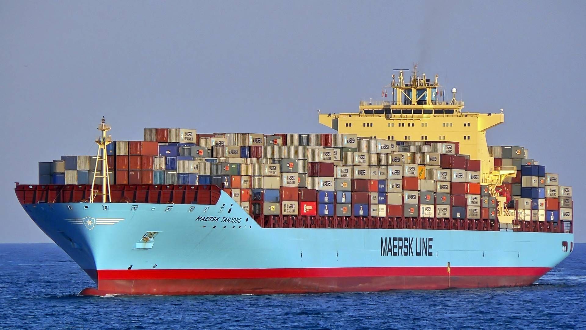 Ud af de 13 største containerrederier var Mærsk det mest rettidige containerrederi i 2023. | Foto: Manuel Hernandez/Reuters/Ritzau Scanpix