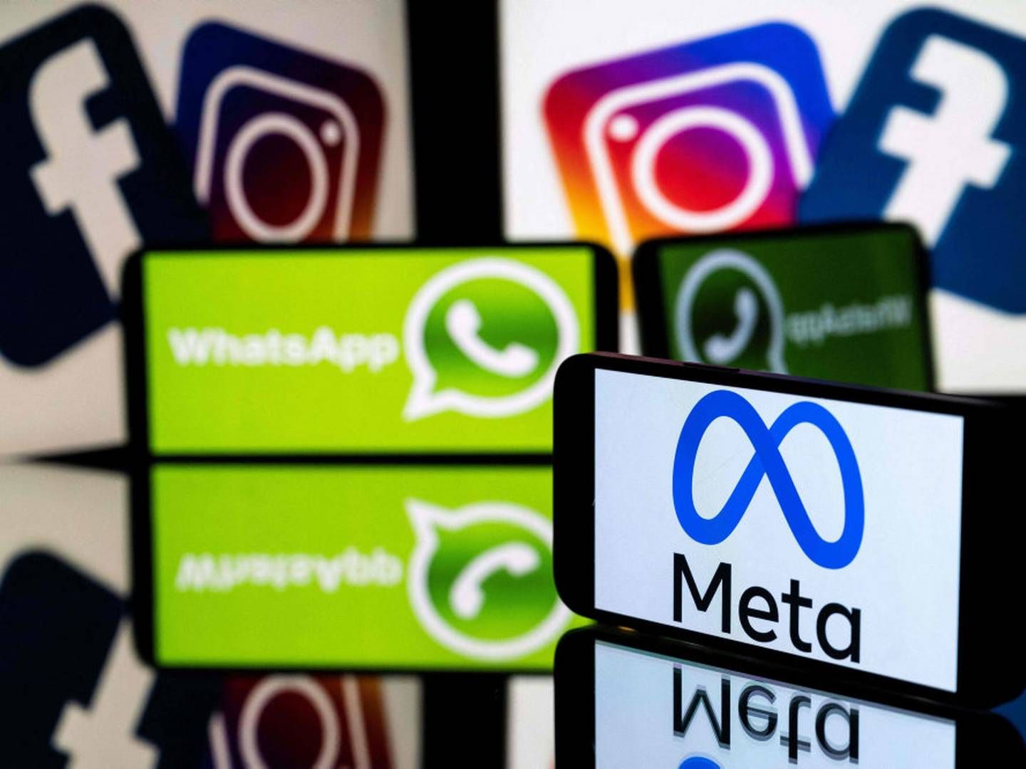 Meta ejer både Facebook, Instagram, WhatsApp og Messenger og har i dag en markedsværdi på over 1000 milliarder danske kroner. (Arkivfoto). | Foto: Lionel Bonaventure/Ritzau Scanpix