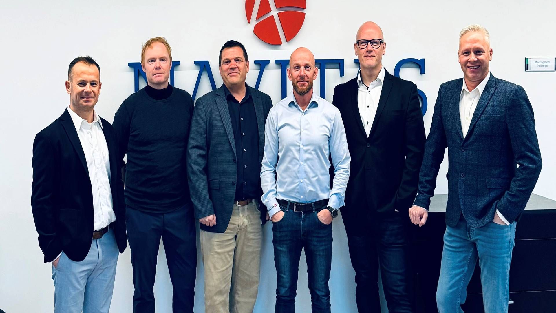 The owners and board members at Navitas wind (l-r): Maciej Suchy, Rene Kildsgaard, Martin Jacobsen, Kuno Jacobsen, Glenn Aagesen and Adam Bartelik. | Photo: Pr Navitas Wind