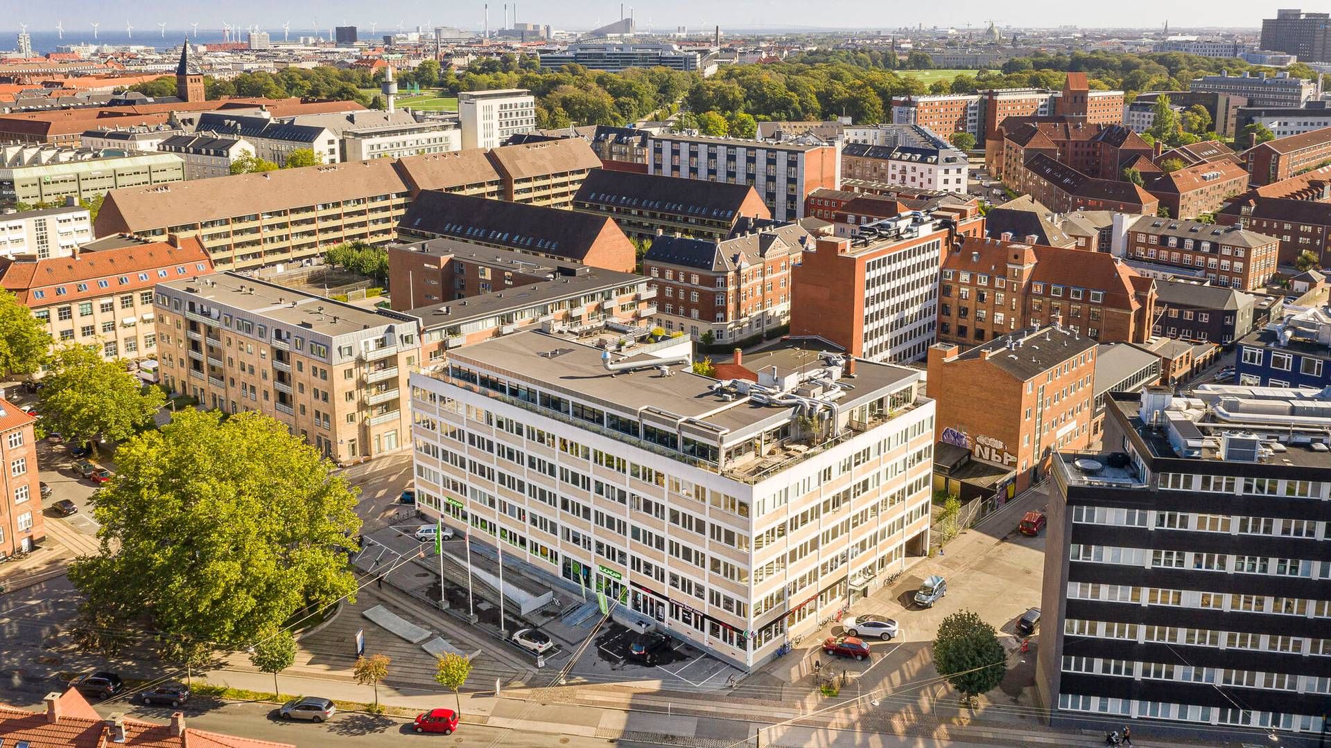 Kontorejendommen ligger ved Haraldsgade på Østerbro i København. | Foto: PR / Muus foto