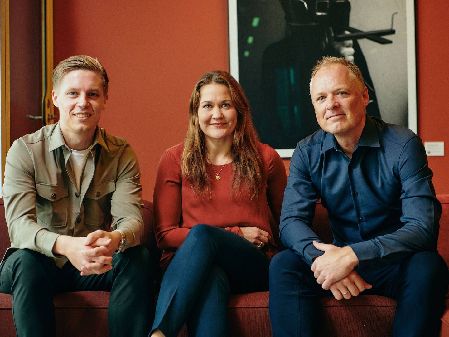 De tre stiftere, Robin Blichfeldt (tv), Bibi Blomqvist og Martin Røssell, har en fælles fortid hos Momondo. | Foto: PR/Cogo