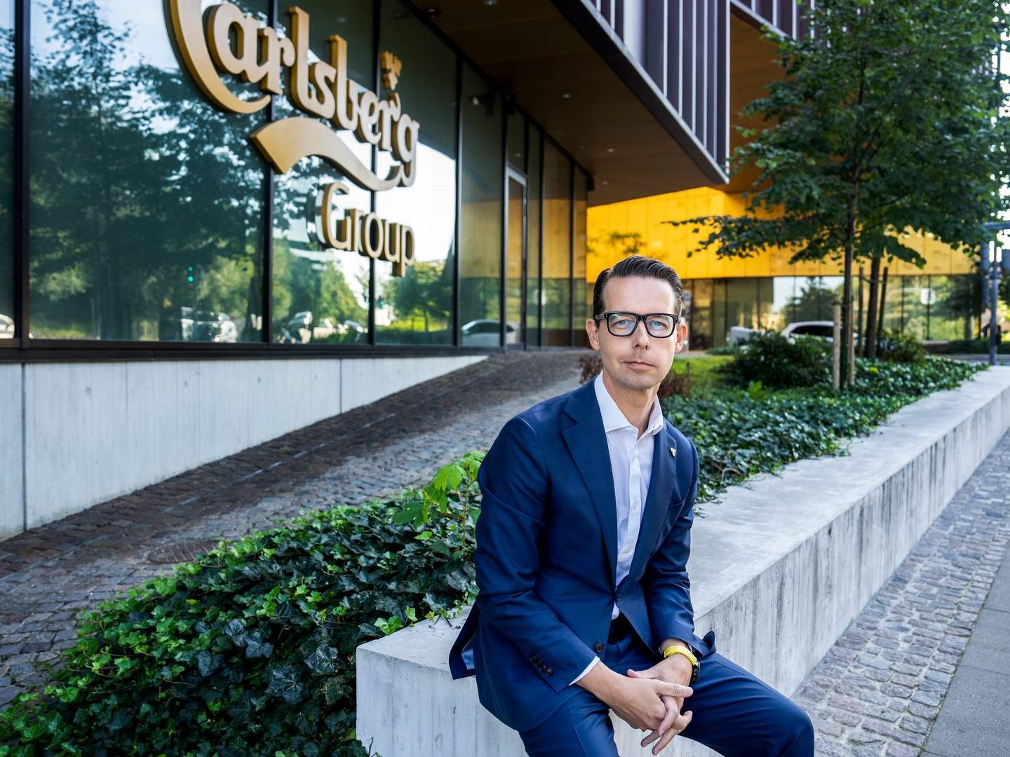 Øjnene kommer til at være på Carlsbergs adm. direktør, Jacob Aarup-Andersen, der onsdag præsenterer første årsregnskab som topchef i bryggeriet. | Foto: Stine Bidstrup