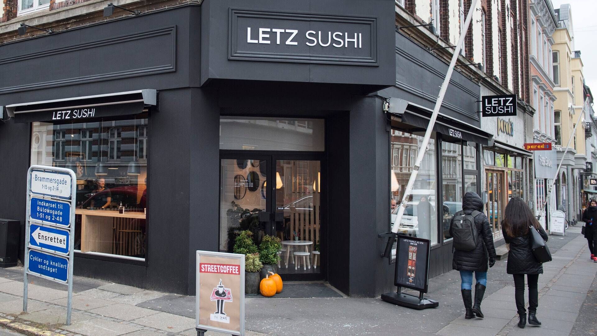 Letz Sushi har siden 2017 været fuldt ud ejet af Lars Larsen Group, der nu trækker stikket på kæden. | Foto: Jens Thaysen/Jysk Fynske Medier/Ritzau Scanpix