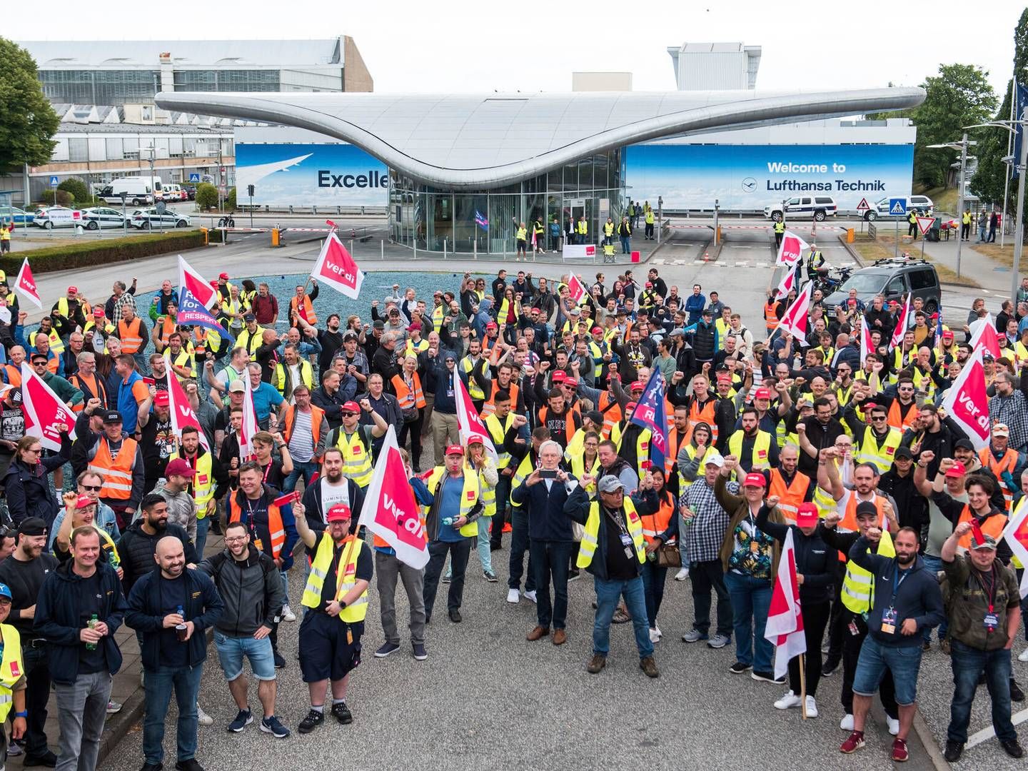 Onsdag står Lufthansa overfor mange aflysninger, fordi personalet strejker. | Foto: Daniel Bockwoldt/AP/Ritzau Scanpix