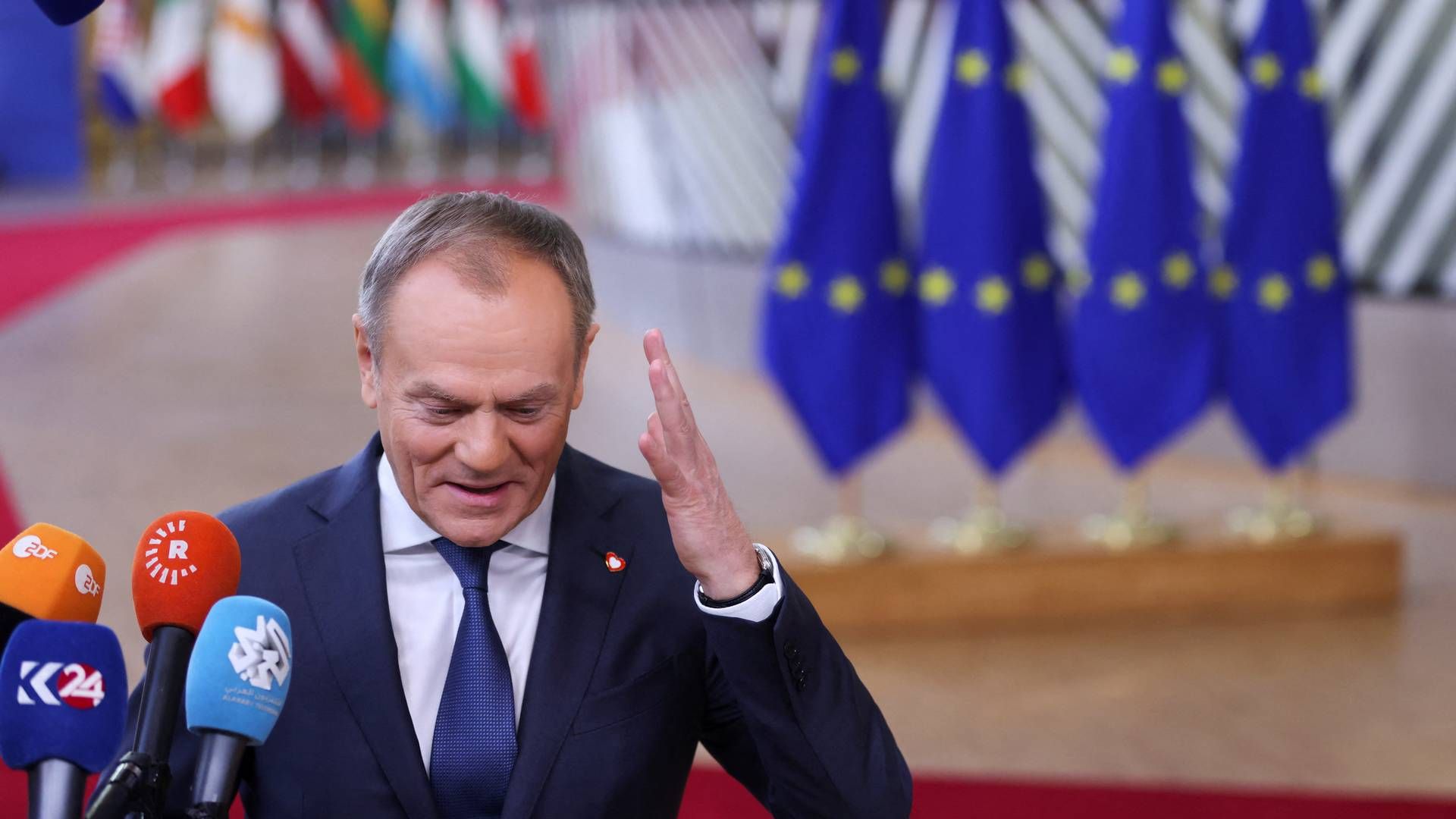 Premierminister Donald Tusks nye, EU-venlige regering i Polen vil tilbagerulle udskældt retsreform. | Foto: Johanna Geron/Reuters