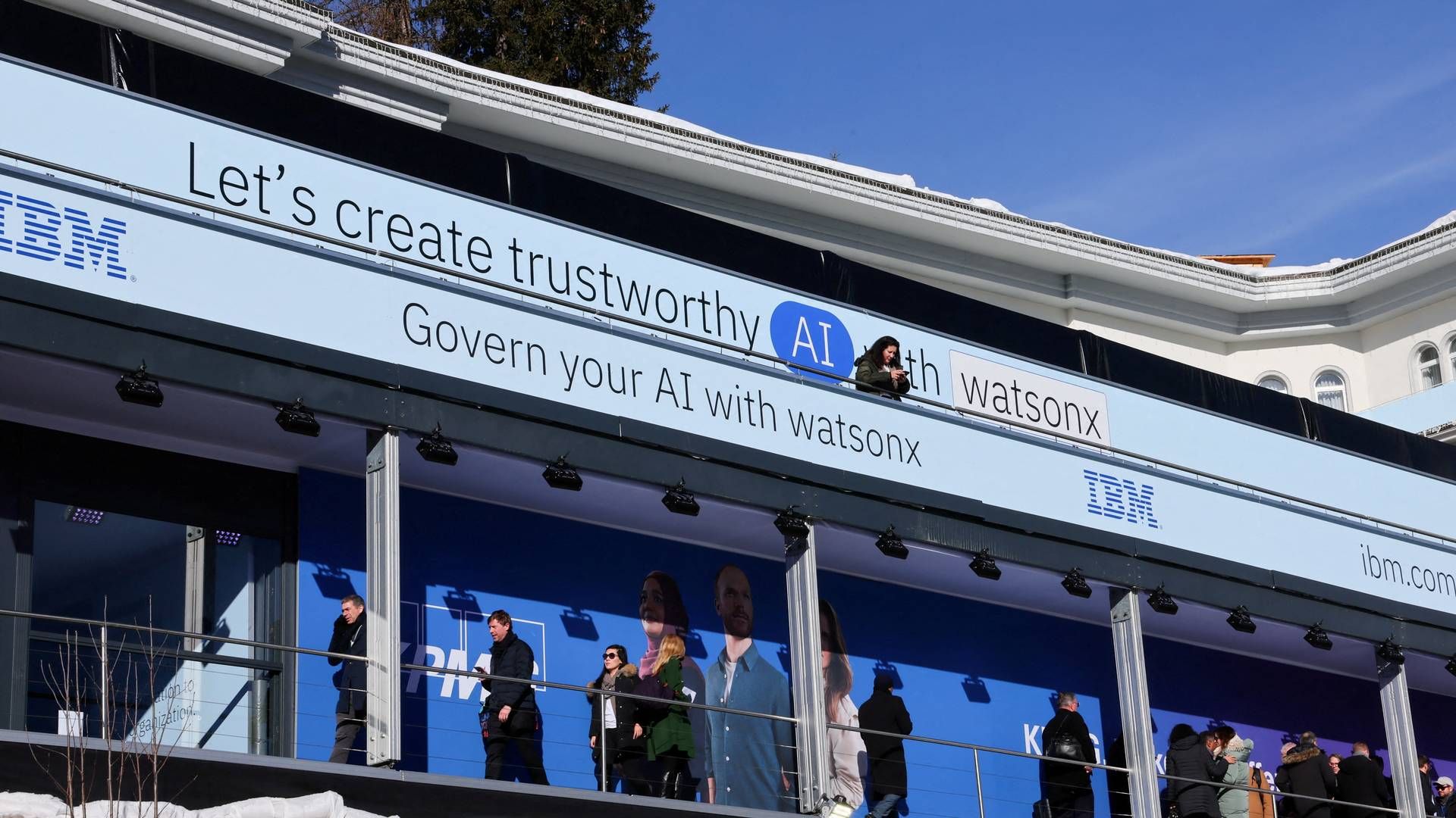 IBM-brandet har gennem 100 år gennemført markante skift senest til anvendelse af kunstig intelligens i virksomheder. Arkivfoto fra World Economic Forum i Davos i januar. | Foto: Denis Balibouse/Reuters/Ritzau Scanpix