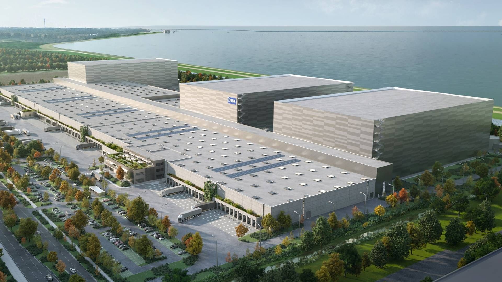 Jysk satte i 2022 byggeriet af koncernens nye, store distributionscenter i Holland på pause. Nu er kæden et skridt nærmere opstarten af byggeprocessen. | Foto: Jysk Pr