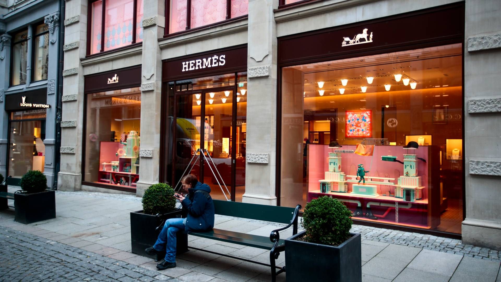 Hermès-butikken på Nedre Slottsgate i Oslo. | Foto: Lise Åserud/NTB
