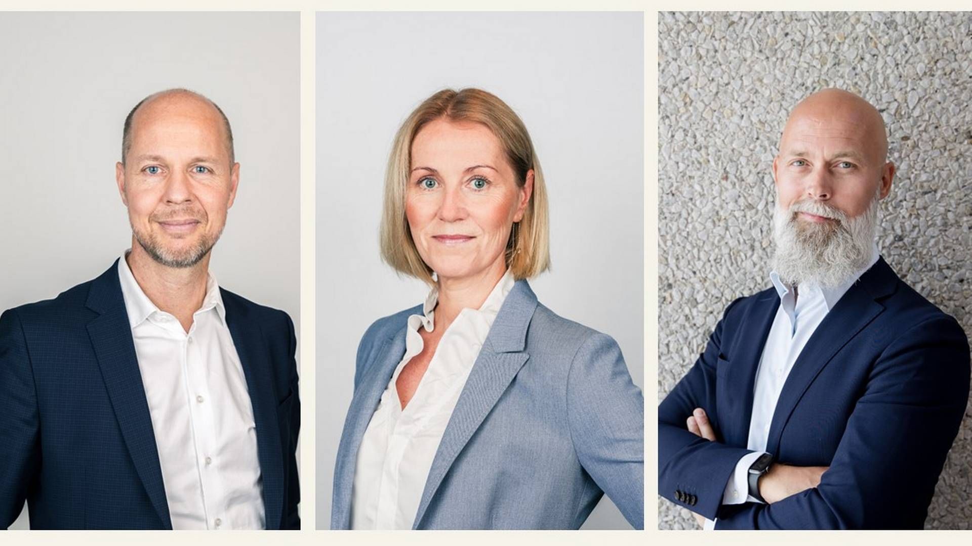 NYANSATTE: SDC har nå ansatt to medlemmer med norsk bakgrunn i selskapets ledelse; Stig Valderhaug og Hilde Seljom. Her sammen med administrerende direktør Torben Finnemann (t.v.). | Foto: SDC