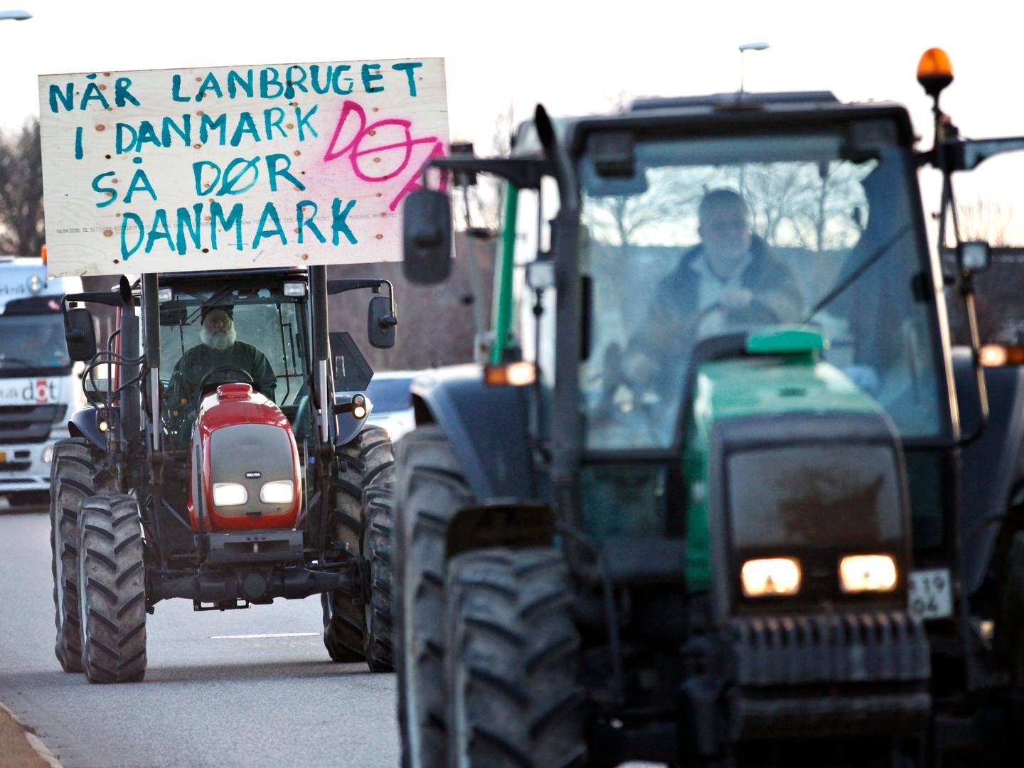 Omkring 500 traktorer satte kursen mod København i 2020 i protest mod vandmiljøplanen. | Foto: Jens Dresling/Politiken/Ritzau Scanpix