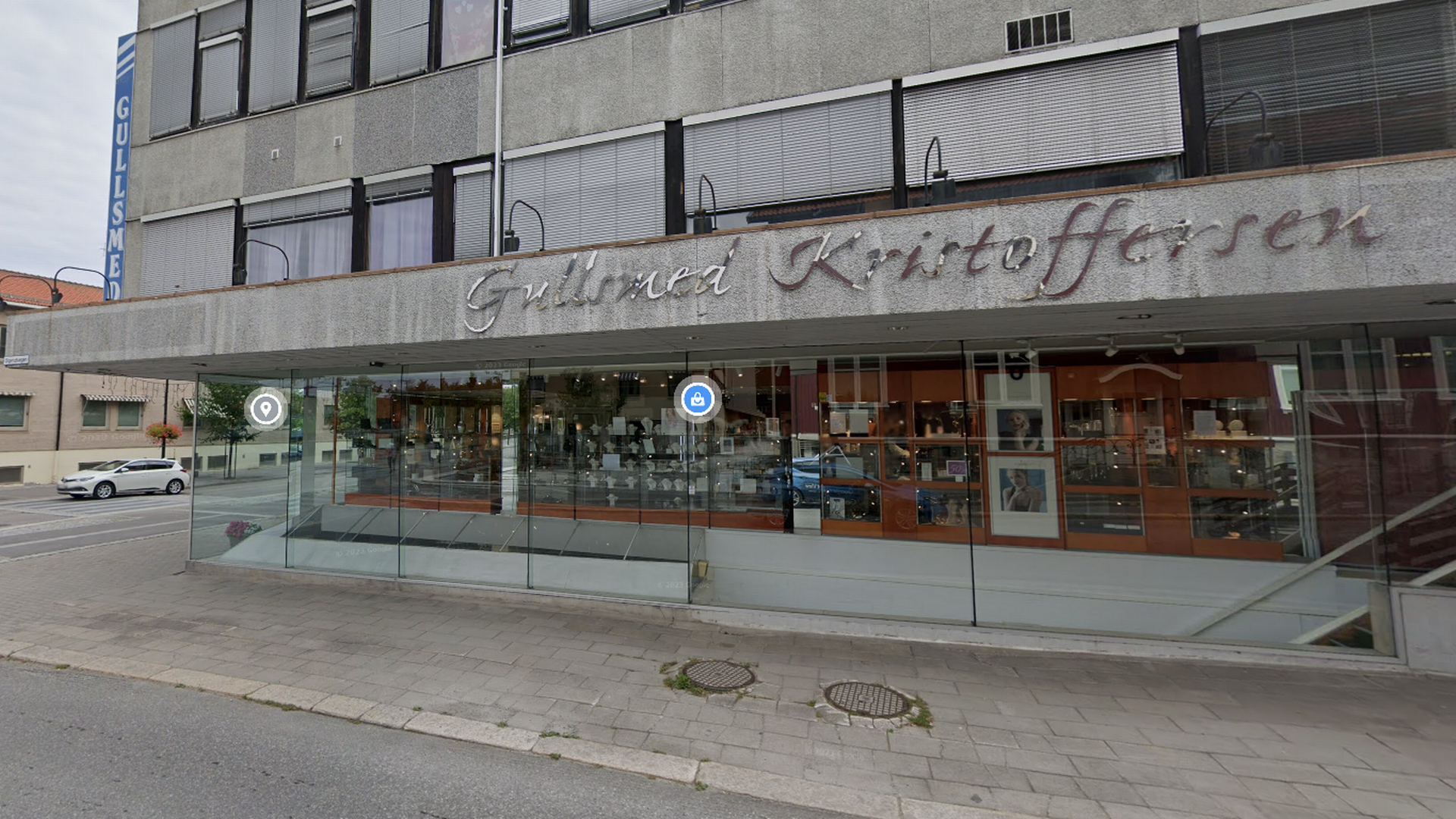 Gullsmed Kristoffersen i Kongsvinger. | Foto: Google Street View
