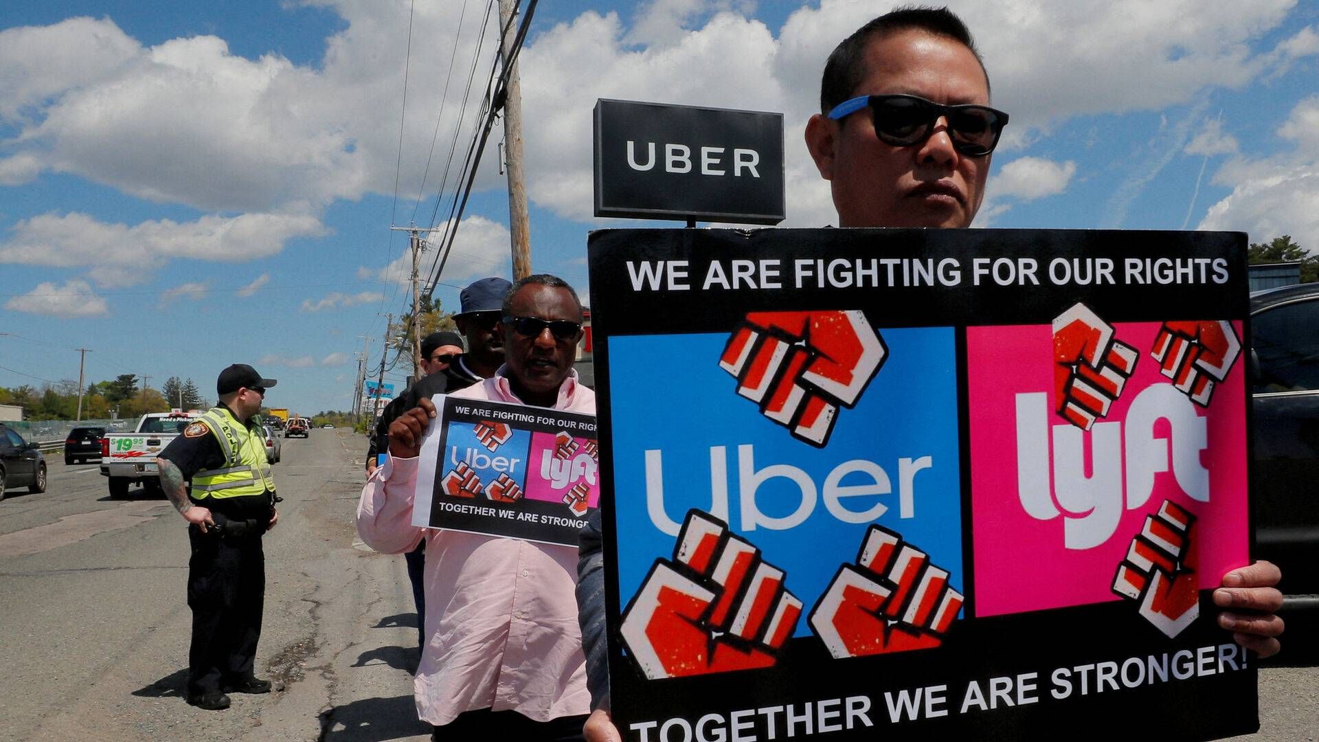 Bruttolønnen for Uber-chauffører faldt med 17,1 pct. i 2023 ifølge Gridwise. | Foto: Brian Snyder/Reuters/Ritzau Scanpix