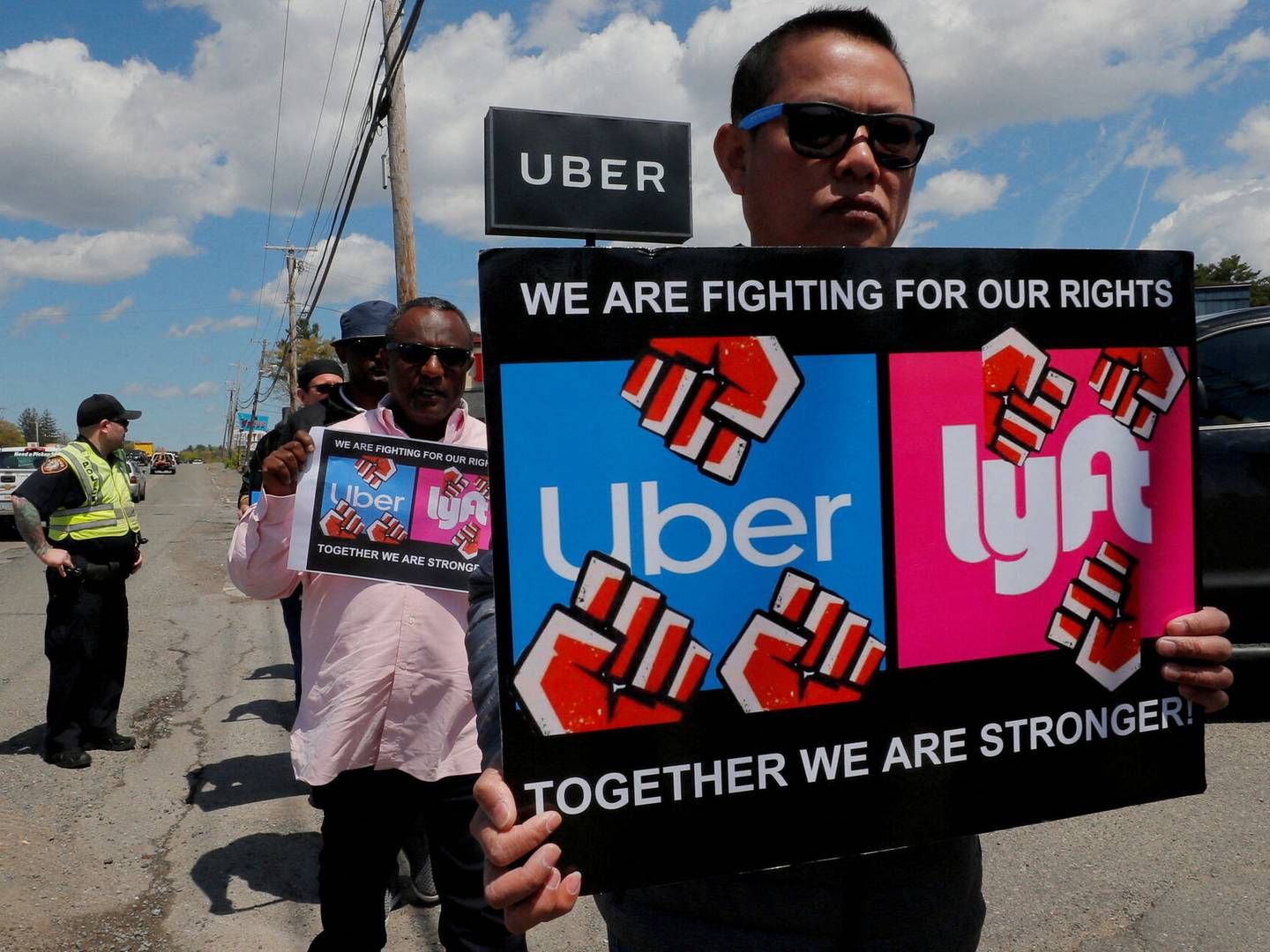 Bruttolønnen for Uber-chauffører faldt med 17,1 pct. i 2023 ifølge Gridwise. | Foto: Brian Snyder/Reuters/Ritzau Scanpix