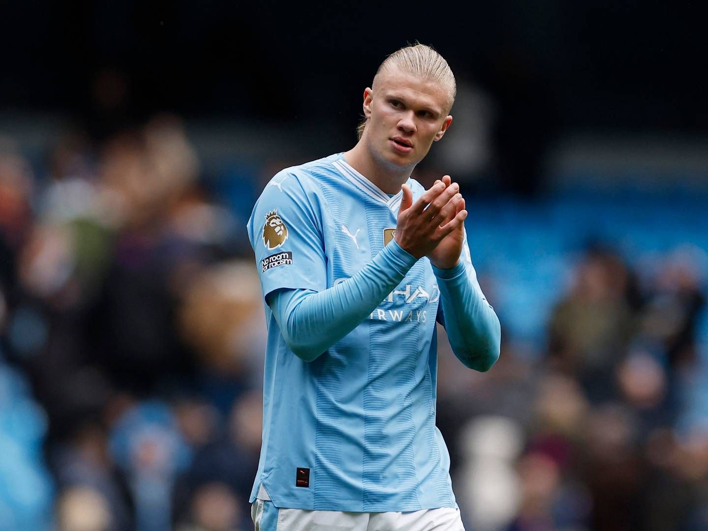 Erling Braut Haaland har kastet nogle af sine mange fodboldmillioner i Nykode Therapeutics. Nordmandens klub Manchester City møder danske FC København i aften i Champions League. | Foto: Jason Cairnduff