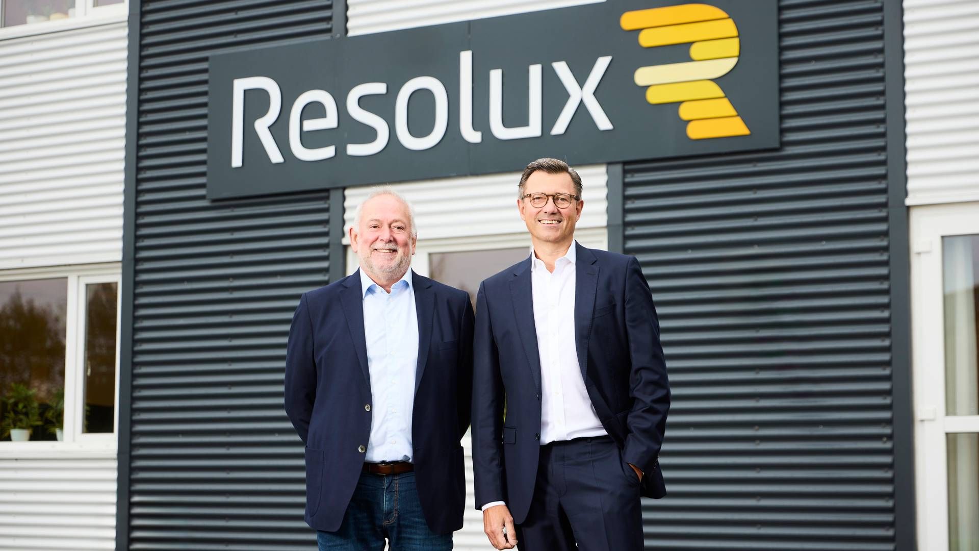 Ole Teglgaard (left) passed on the baton as CEO of Resolux to Mads-Ole Astrupgaard in October. | Photo: Pr Resolux