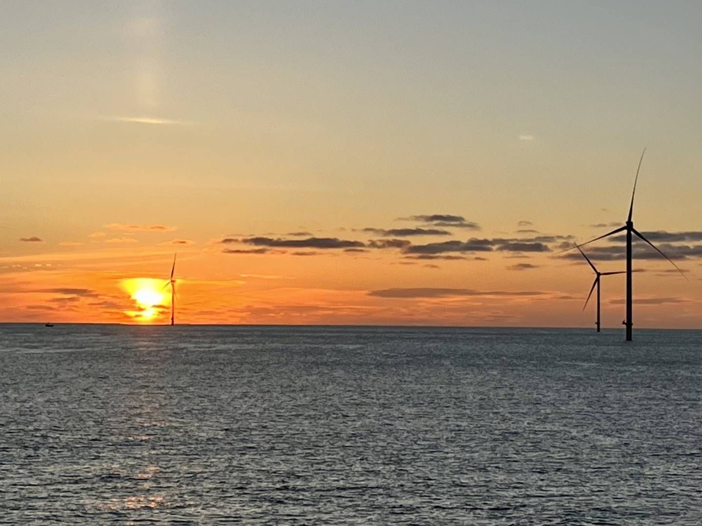 The last of the South Fork project's twelve turbines is currently being installed. | Photo: Ørsted