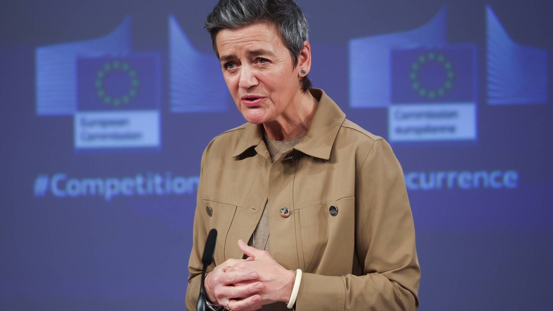 I spidsen for sikre et digitalt marked står EU-Kommissionens næstformand, konkurrencekommissær Margrethe Vestager.. | Foto: Olivier Hoslet