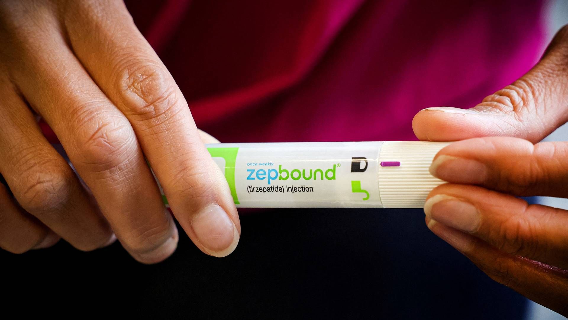 Eli Lillys tirzepatid bliver i USA solgt under navnet Mounjaro mod diabetes men under brandet Zepbound til behandling af fedme. | Foto: Brendan Mcdermid