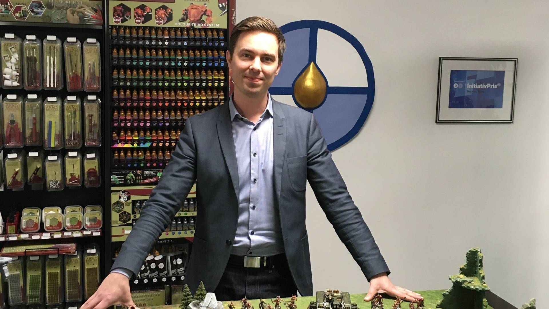 Mikkel Cort har arbejdet med e-commerce hos The Army Painter siden 2021, hvor han har været med til at drive virksomhedens store vækst. | Foto: Christoffer Panduro