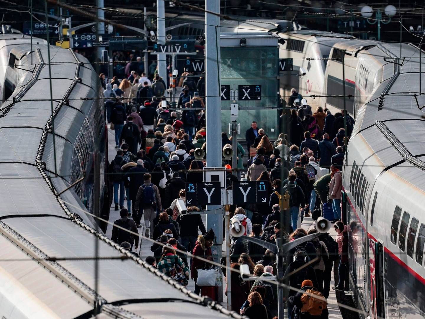 Der er brug for investeringer i klimatilpasning af jernbanen i Europa, lyder det. | Foto: Ian Langsdon/AFP/Ritzau Scanpix