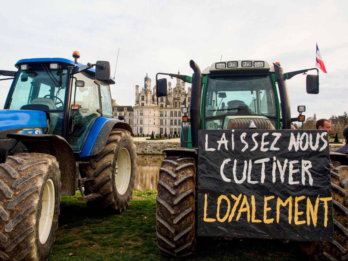 Landmændenes protester i Europa giver problemer for producent af landbrugsmaskiner. | Foto: Guillaume Souvant/AFP/Ritzau Scanpix