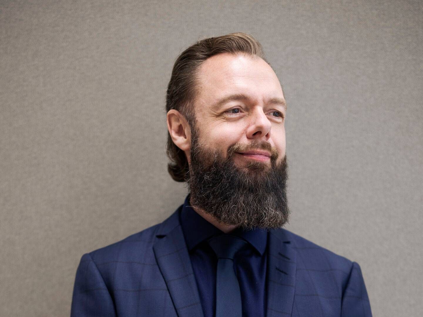 Kristian Brinch Hansen is proud of his full beard. | Photo: Casper Dalhoff/Ritzau Scanpix