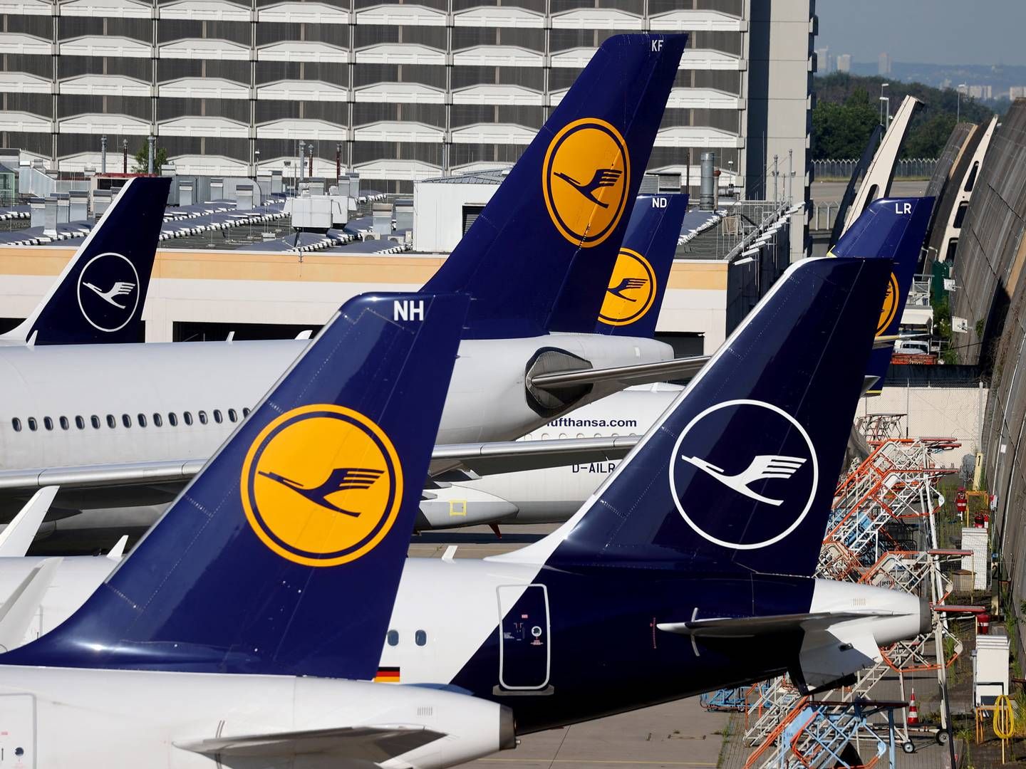 Strejken blandt Lufthansa-personalet på jorden vil vare i 27 timer. | Foto: Kai Pfaffenbach/Reuters/Ritzau Scanpix